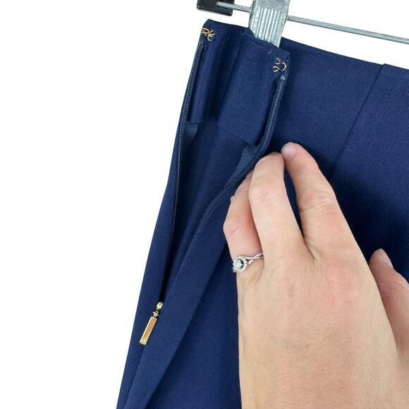 Lauren Ralph Lauren Navy Blue Single Breasted Blazer Pants Set Women's Size 6 - Picture 10 of 12